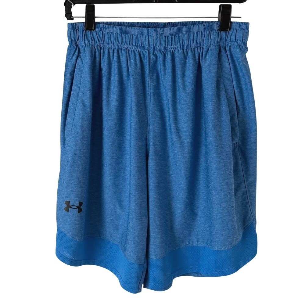 3/$20💥 Under Armour Blue Athletic Shorts Loose Fit Pull On Sportswear